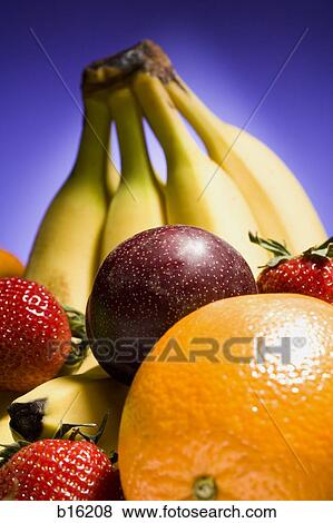 Stock Photo - Pile of fruit and berries. Fotosearch