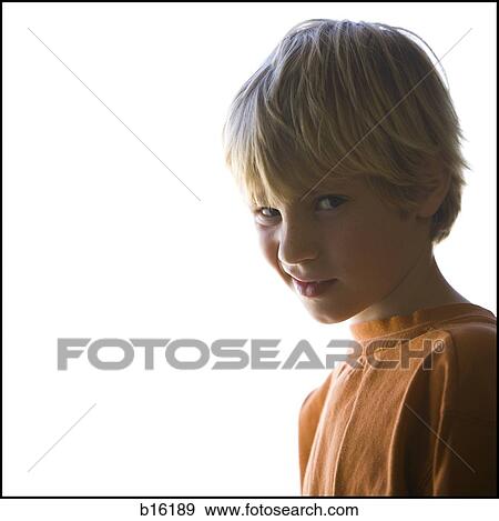 Portrait of a boy making funny face View Large Photo Image Stock Photo - Portrait of a boy making funny face. Fotosearch