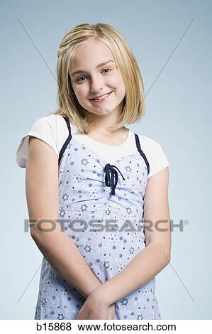Portrait of a girl smiling View Large Photo Image Stock Photo - Portrait of a girl smiling. Fotosearch