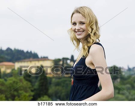 Portrait of a woman outdoors View Large Photo Image Stock Photography - Portrait of a woman outdoors. Fotosearch