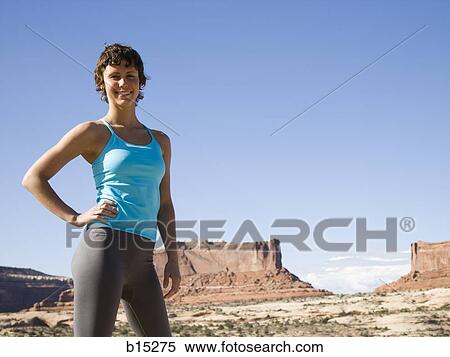 Portrait of a woman smiling outdoors View Large Photo Image Stock Photography - Portrait of a woman smiling outdoors. Fotosearch