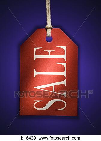 Stock Photo - Red sale tag. Fotosearch