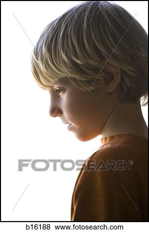 Stock Photo - Side profile of boy. Fotosearch