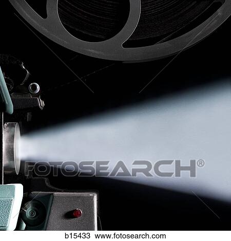 Stock Image - Side profile of movie projector. Fotosearch