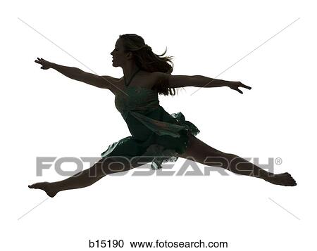 Side profile silhouette of ballerina leaping View Large Photo Image Stock Image - Side profile silhouette of ballerina leaping. Fotosearch