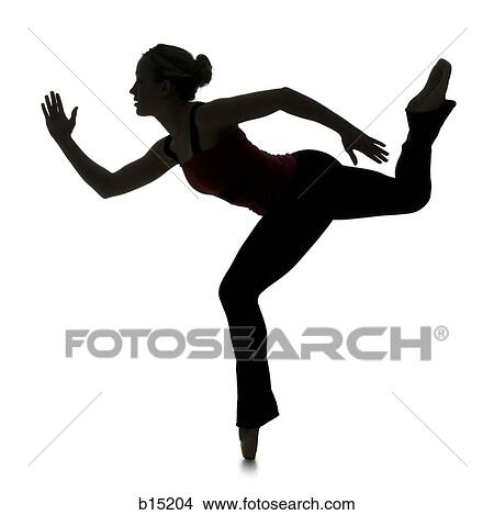 Side profile silhouette of female dancer View Large Photo Image Picture - Side profile silhouette of female dancer. Fotosearch