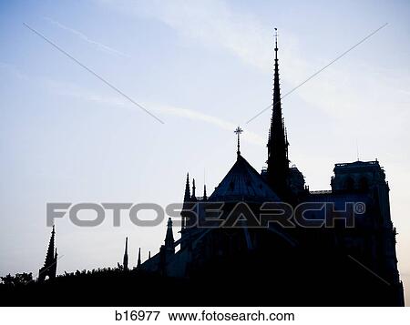 Silhouette of church with blue sky View Large Photo Image Stock Photo - Silhouette of church with blue sky. Fotosearch