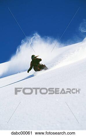 Snowboarder on mountain snowboarding View Large Photo Image Stock Image - Snowboarder on mountain snowboarding. Fotosearch