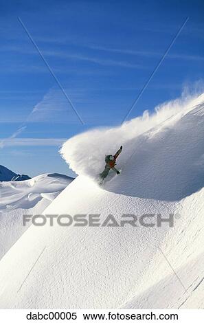 Snowboarder on mountain snowboarding View Large Photo Image Stock Photography - Snowboarder on mountain snowboarding. Fotosearch
