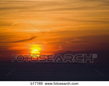 Sunrise or sunset View Large Photo Image Stock Photo - Sunrise or sunset. Fotosearch