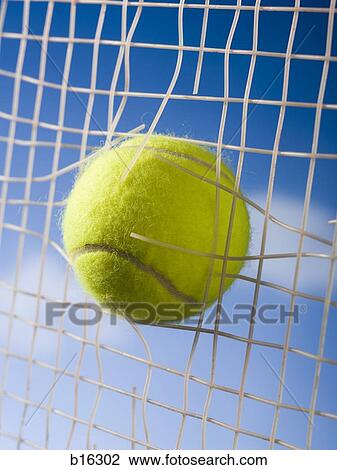 Tennis ball going through racquet View Large Photo Image Stock Image - Tennis ball going through racquet. Fotosearch