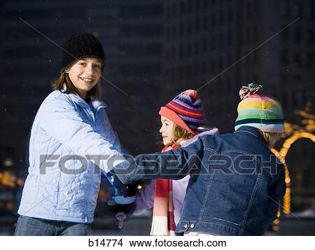 Three girls outdoors in winter View Large Photo Image Picture - Three girls outdoors in winter. Fotosearch