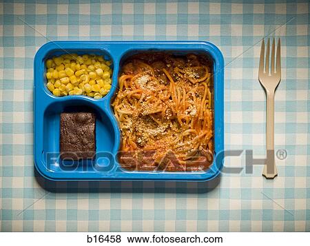 TV Dinner with plastic fork View Large Photo Image Stock Photo - TV Dinner with plastic fork. Fotosearch
