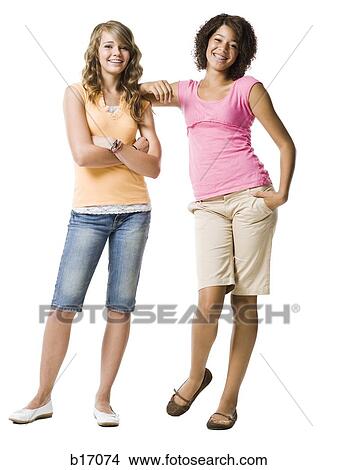 Two girls with braces smiling View Large Photo Image Picture - Two girls with braces smiling. Fotosearch
