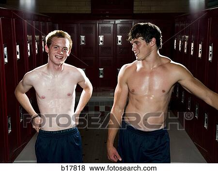 Two High School students in a locker room. View Large Photo Image Stock Photo - Two High School students in a locker room.. Fotosearch