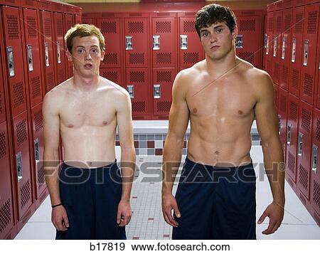 Two High School students in a locker room. View Large Photo Image Stock Photo - Two High School students in a locker room.. Fotosearch