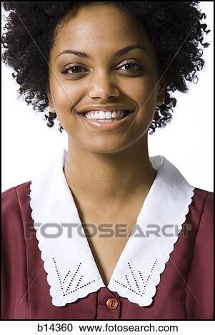 Stock Image - waitress smiling. Fotosearch