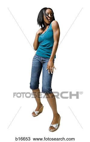 Woman dancing View Large Photo Image Stock Image - Woman dancing. Fotosearch