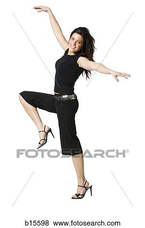 Woman dancing View Large Photo Image Stock Photo - Woman dancing. Fotosearch
