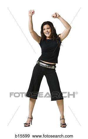 Woman dancing View Large Photo Image Stock Photo - Woman dancing. Fotosearch