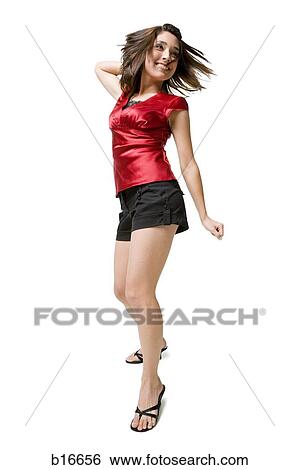 Woman dancing View Large Photo Image Stock Photograph - Woman dancing. Fotosearch