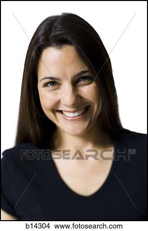 Picture - Woman smiling. Fotosearch