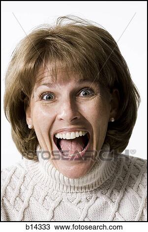 Stock Image - woman smiling. Fotosearch