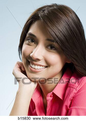 Woman smiling View Large Photo Image Stock Image - Woman smiling. Fotosearch