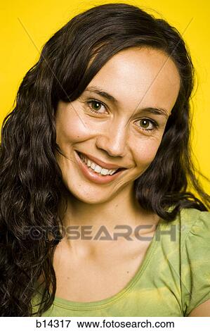 woman smiling View Large Photo Image Stock Photo - woman smiling. Fotosearch