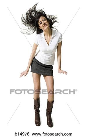 Woman with bare legs and boots dancing View Large Photo Image Stock Photograph - Woman with bare legs and boots dancing. Fotosearch