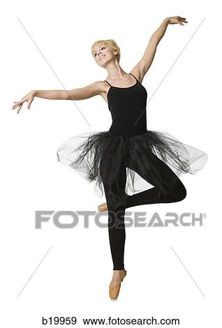 Stock Photo - ballerina in black. Fotosearch