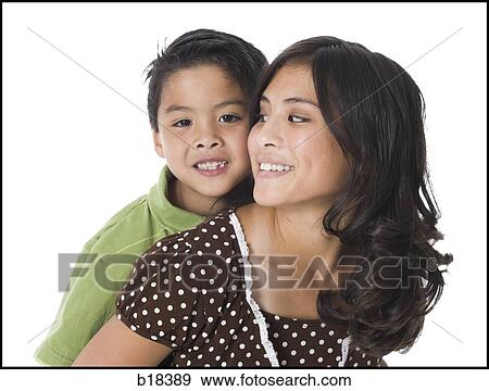 Stock Photo - Brother and Sister.. Fotosearch