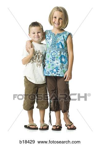 Brother and Sister. View Large Photo Image Stock Photo - Brother and Sister.. Fotosearch