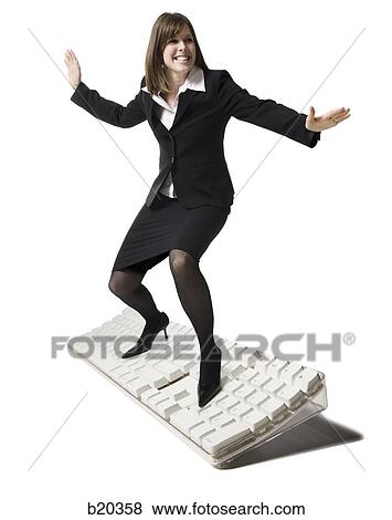 businessperson surfing on a keyboard View Large Photo Image Stock Photo - businessperson surfing on a keyboard. Fotosearch