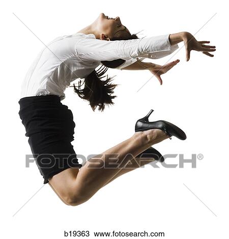 businesswoman jumping in the air View Large Photo Image Stock Image - businesswoman jumping in the air. Fotosearch