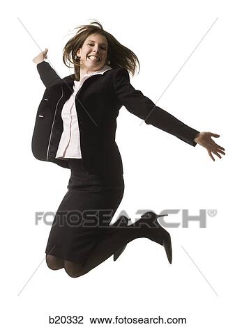 businesswoman jumping in the air View Large Photo Image Stock Image - businesswoman jumping in the air. Fotosearch