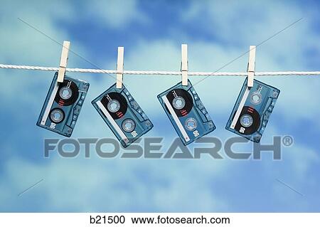 cassettes on a line View Large Photo Image Stock Image - cassettes on a line. Fotosearch
