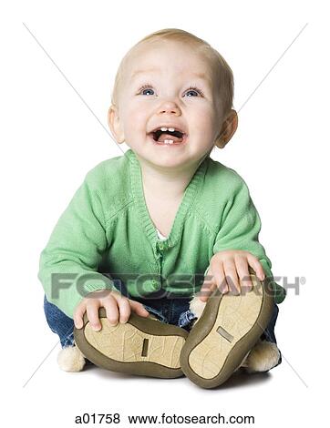 Caucasian Appearance, Baby, One Person, One Baby Girl Only, 12-17 months View Large Photo Image Stock Photo - Caucasian Appearance, Baby, One Person, One Baby Girl Only, 12-17 months. Fotosearch