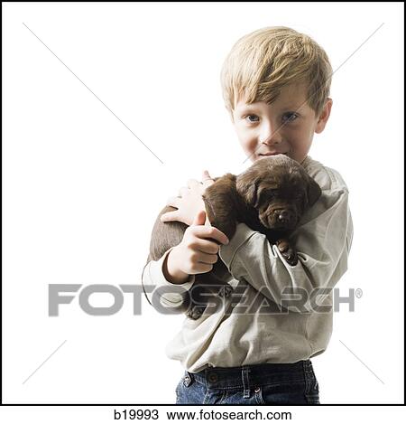 child with puppy View Large Photo Image Stock Image - child with puppy. Fotosearch
