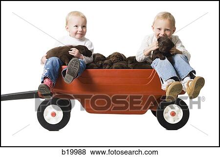 children and puppies View Large Photo Image Stock Photo - children and puppies. Fotosearch