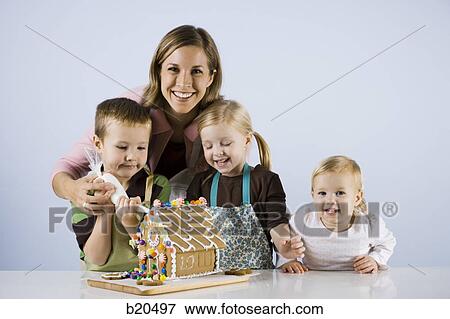 children baking View Large Photo Image Stock Photo - children baking. Fotosearch