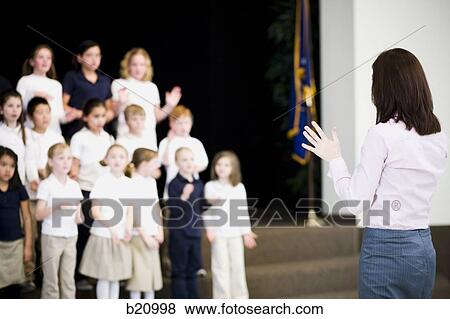 Stock Photo - children in a choir. Fotosearch