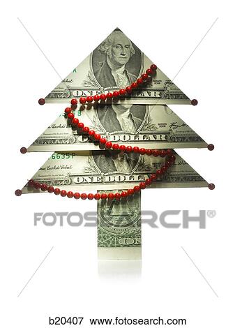 christmas tree made of money View Large Photo Image Stock Photo - christmas tree made of money. Fotosearch