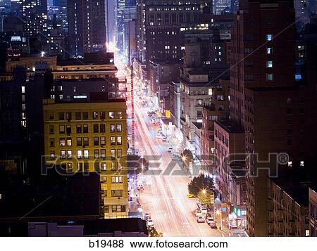 city street at night View Large Photo Image Stock Photo - city street at night. Fotosearch