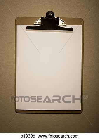 clipboard with a blank page View Large Photo Image Stock Photography - clipboard with a blank page. Fotosearch