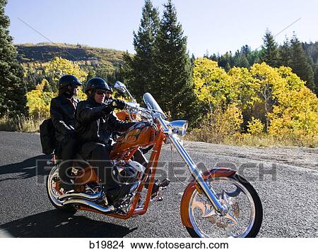 couples on motorcycles View Large Photo Image Picture - couples on motorcycles. Fotosearch