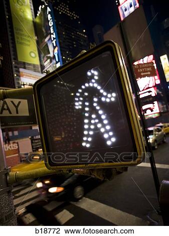 Crosswalk sign at night. View Large Photo Image Stock Image - Crosswalk sign at night.. Fotosearch