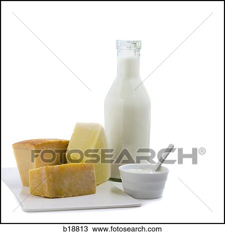 Stock Image - dairy products.. Fotosearch