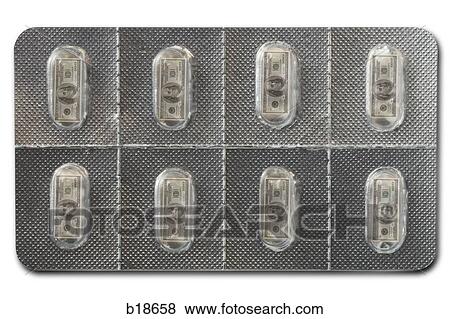 Dollars in blister pack View Large Photo Image Stock Photo - Dollars in blister pack. Fotosearch