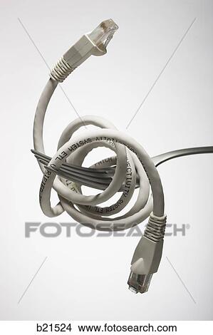 ethernet cable on a fork View Large Photo Image Picture - ethernet cable on a fork. Fotosearch